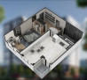 1 комната, 54 м², Элитка, 14 этаж, ПСО (под самоотделку) Бишкек