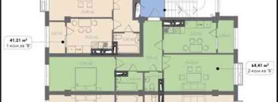2 комнаты, 65 м², Элитка, 2 этаж, ПСО (под самоотделку) Бишкек