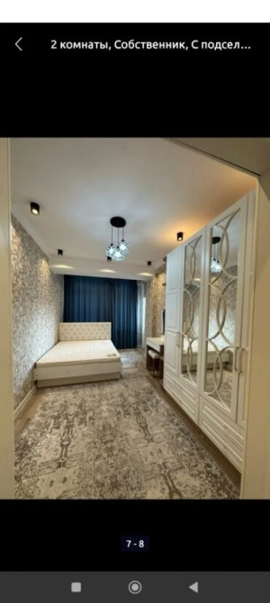 3 комнаты, Бронь, Круглосуточное заселение, Кондиционер Бишкек - сүрөт 8