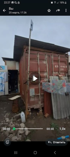 Дача, 18 м², 2 комнаты, Собственник, ПСО (под самоотделку) Bishkek - photo 1