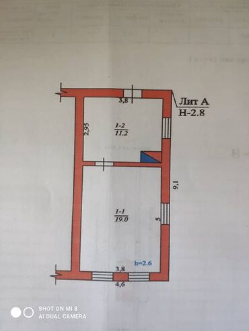 Полдома, 30 м², 2 комнаты, Собственник Бишкек - сүрөт 3