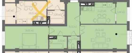 2 комнаты, 65 м², Элитка, 2 этаж, ПСО (под самоотделку) Бишкек