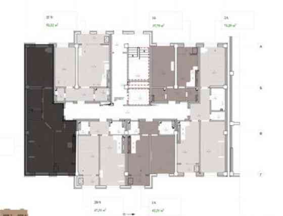 2 комнаты, 72 м², Элитка, 8 этаж, ПСО (под самоотделку) Бишкек