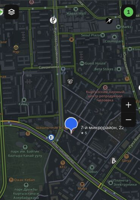 2 комнаты, 43 м², 104 серия, 3 этаж, Дизайнерский ремонт Бишкек - изображение 8