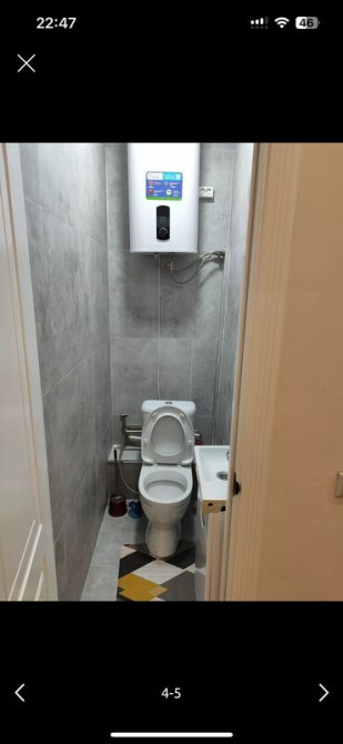 1 комната, 44 м², 106 серия, 2 этаж, Евроремонт Бишкек - изображение 3