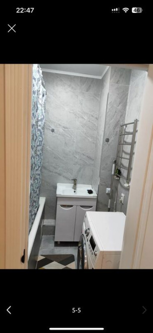 1 комната, 44 м², 106 серия, 2 этаж, Евроремонт Бишкек - изображение 4