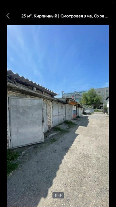 Кирпичный гараж площадью 25 м² с металлической дверью, расположенный в Бишкек - сүрөт 2