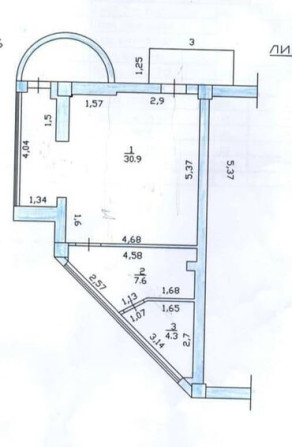 Продаю Офис 43 м², С ремонтом, Без мебели, Многоэтажное здание, 1 этаж Бишкек - изображение 8