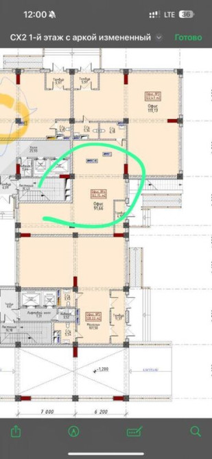 Продаю Офис 102 м², Без ремонта, Без мебели, 1 этаж Бишкек - сүрөт 1