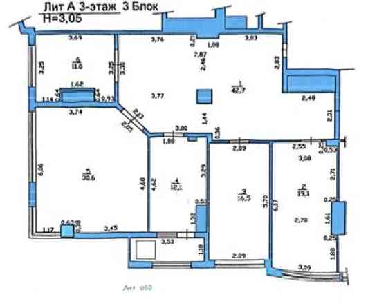 Продаю Офис 446 м², С ремонтом, Без мебели, Многоэтажное здание, 3 этаж Бишкек