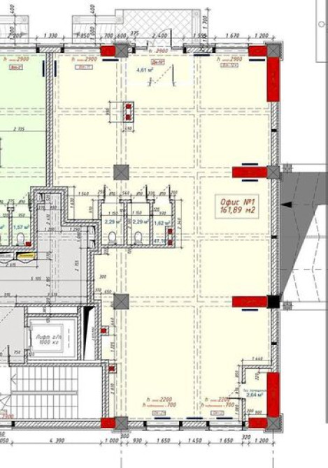 Продаю Офис 162 м², Без ремонта, Без мебели, Многоэтажное здание, 1 этаж Бишкек - сүрөт 3