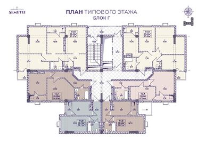 3 комнаты, 87 м², Элитка, 8 этаж, ПСО (под самоотделку) Бишкек - изображение 2