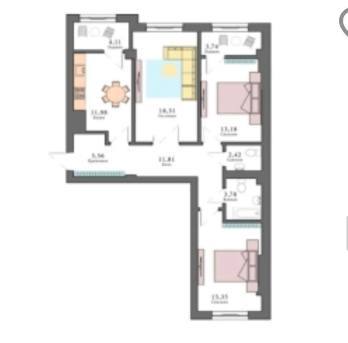 Продам 3 ком кв район Аю Гранд Бишкек - изображение 8