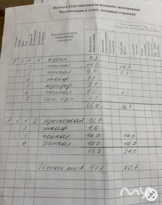 Продаётся дом в районе Кызыл-Аскер, по ул. Джамгерчинова, 1-я линия. Участок — 4 сотки Бишкек - изображение 7