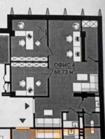 Сдаю Офис, 69 м², В бизнес центре, 1 линия Бишкек