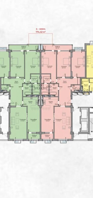 4 комнаты, 174 м², Элитка, 12 этаж, Евроремонт Бишкек - изображение 6