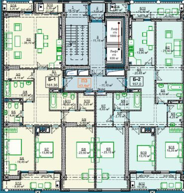 4 комнаты, 161 м², 16 этаж Бишкек - изображение 6