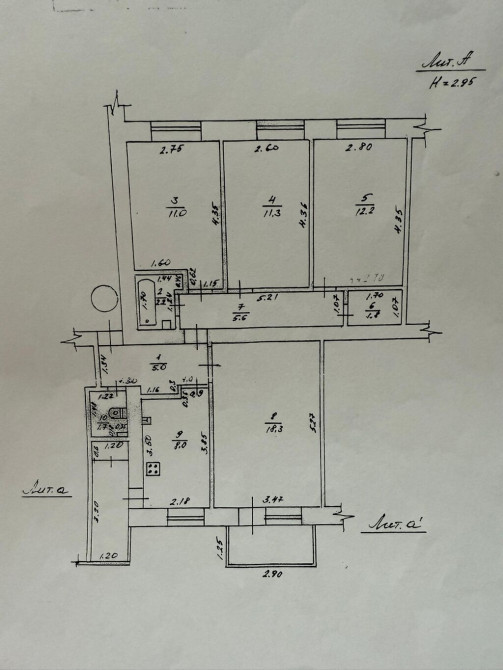 4 комнаты, 81 м², Индивидуалка, 4 этаж, Косметический ремонт Бишкек - сүрөт 1