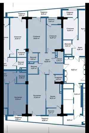 3 комнаты, 128 м², Элитка, 9 этаж, Готовая ПСО (под самоотделку) Bishkek