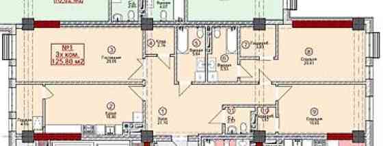 Продается 3х-комнатной квартиры премиум класса в жилом комплексе «Эко Комплекс О2» Бишкек