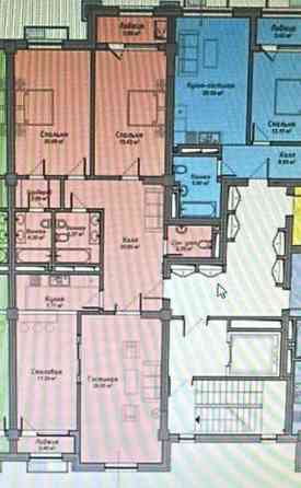 3 комнаты, 137 м², Элитка, 3 этаж, Готовая ПСО (под самоотделку) Bishkek