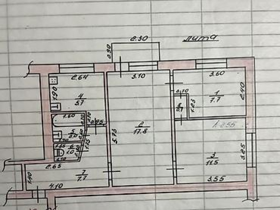 3 комнаты, 53 м², 104 серия, 4 этаж, Косметический ремонт Бишкек - изображение 8