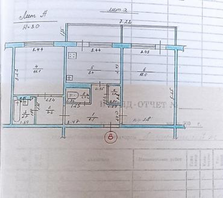 2 комнаты, 52 м², 106 серия, 3 этаж, Старый ремонт Бишкек - изображение 7