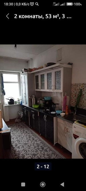 2 комнаты, 51 м², 3 этаж, Косметический ремонт Бишкек - изображение 2