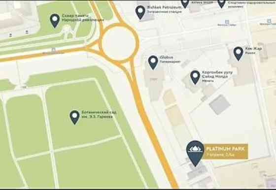 2 комнаты, 74 м², 8 этаж Бишкек
