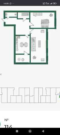 1 комната, 82 м², Элитка, 13 этаж, ПСО (под самоотделку) Бишкек