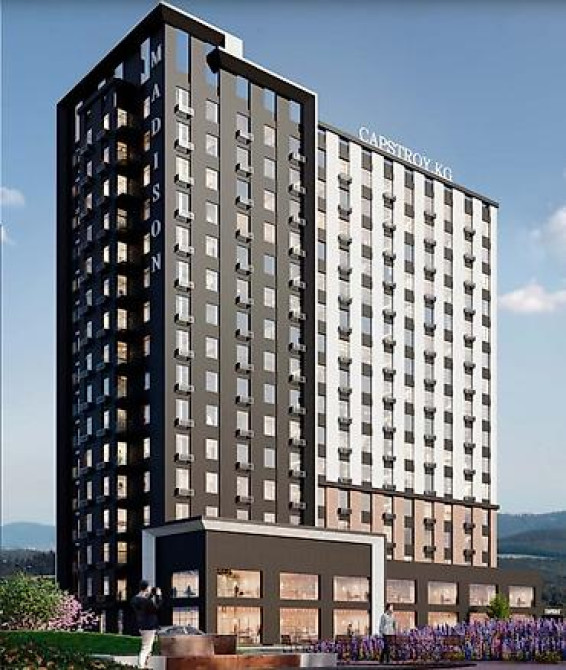 2 комнаты, 72 м², Боконбаева/Уметалиева Элитка, 12 этаж, ПСО (под самоотделку) Бишкек - изображение 1