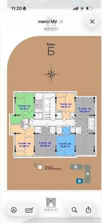 2 комнаты, 67 м², БГУ Элитка, 12 этаж, ПСО (под самоотделку) Bishkek
