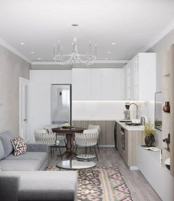 1 комната, 46 м², 1 этаж, Дизайнерский ремонт Бишкек - сүрөт 2