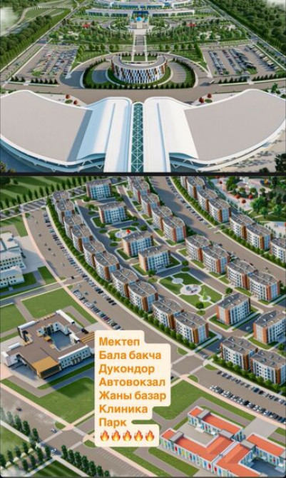 1 комната, 52 м², Элитка, 5 этаж, ПСО (под самоотделку) Бишкек - сүрөт 2