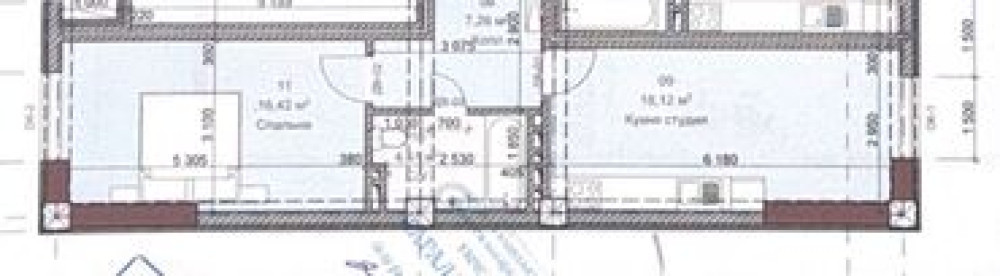 2 комнаты, 48 м², Элитка, 4 этаж, ПСО (под самоотделку) Bishkek - photo 2