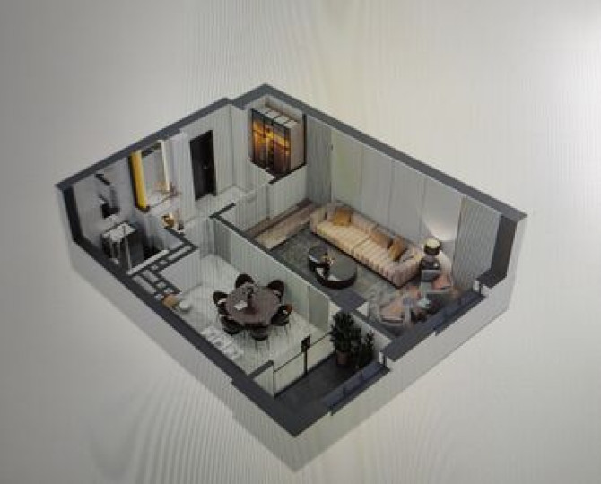 1 комната, 493 м², Элитка, 5 этаж, ПСО (под самоотделку) Бишкек - изображение 3