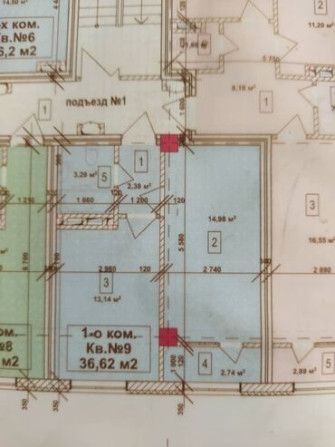 1 комната, 37 м², Элитка, 3 этаж, ПСО (под самоотделку) Бишкек - сүрөт 4