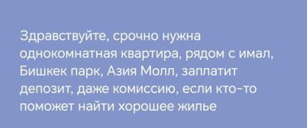 1 комната, Собственник, Без подселения, С мебелью полностью Bishkek - photo 2