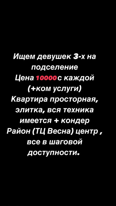 2 комнаты, Собственник, С подселением, С мебелью полностью Bishkek - photo 1